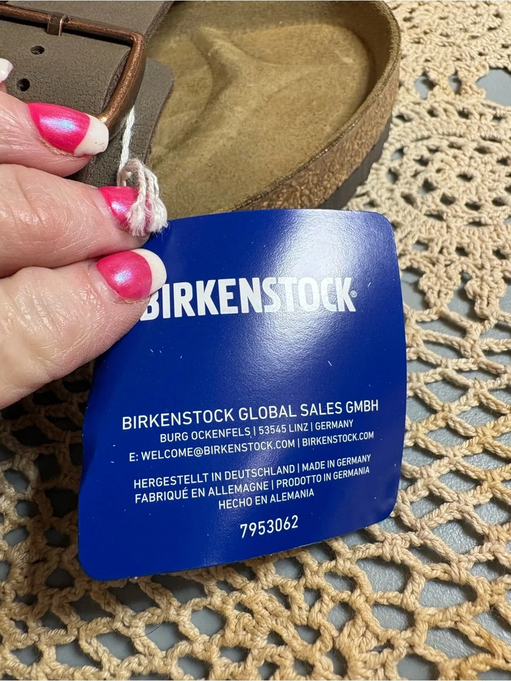 Birkenstock New in Box Two-Strap Sandal  size 45- Brown